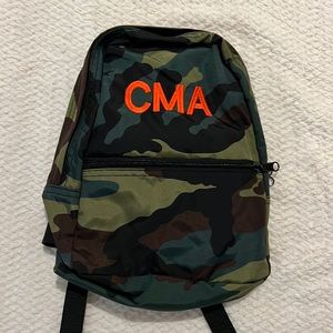 Mint Camo Small Backpack w/ CMA monogram. Never been used!
